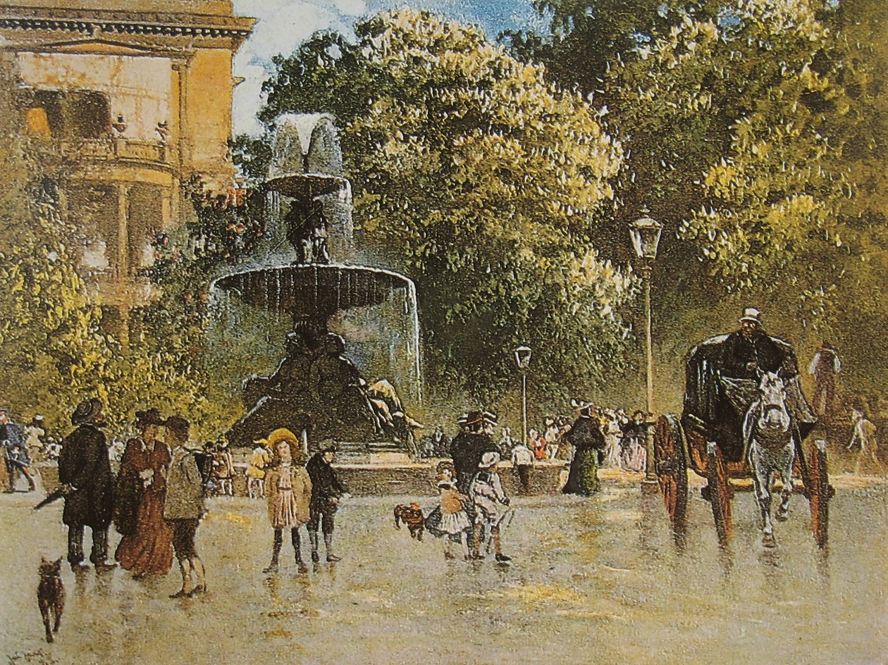 ケンパープラッツ、古いベルリン、1889年？ 作： ジュリアス・ジェイコブ