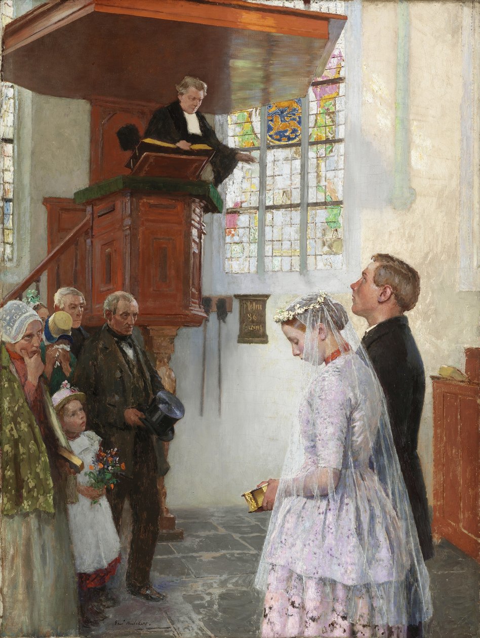 結婚式、1900年頃 作： ジュリアス・ガリ・メルチャーズ