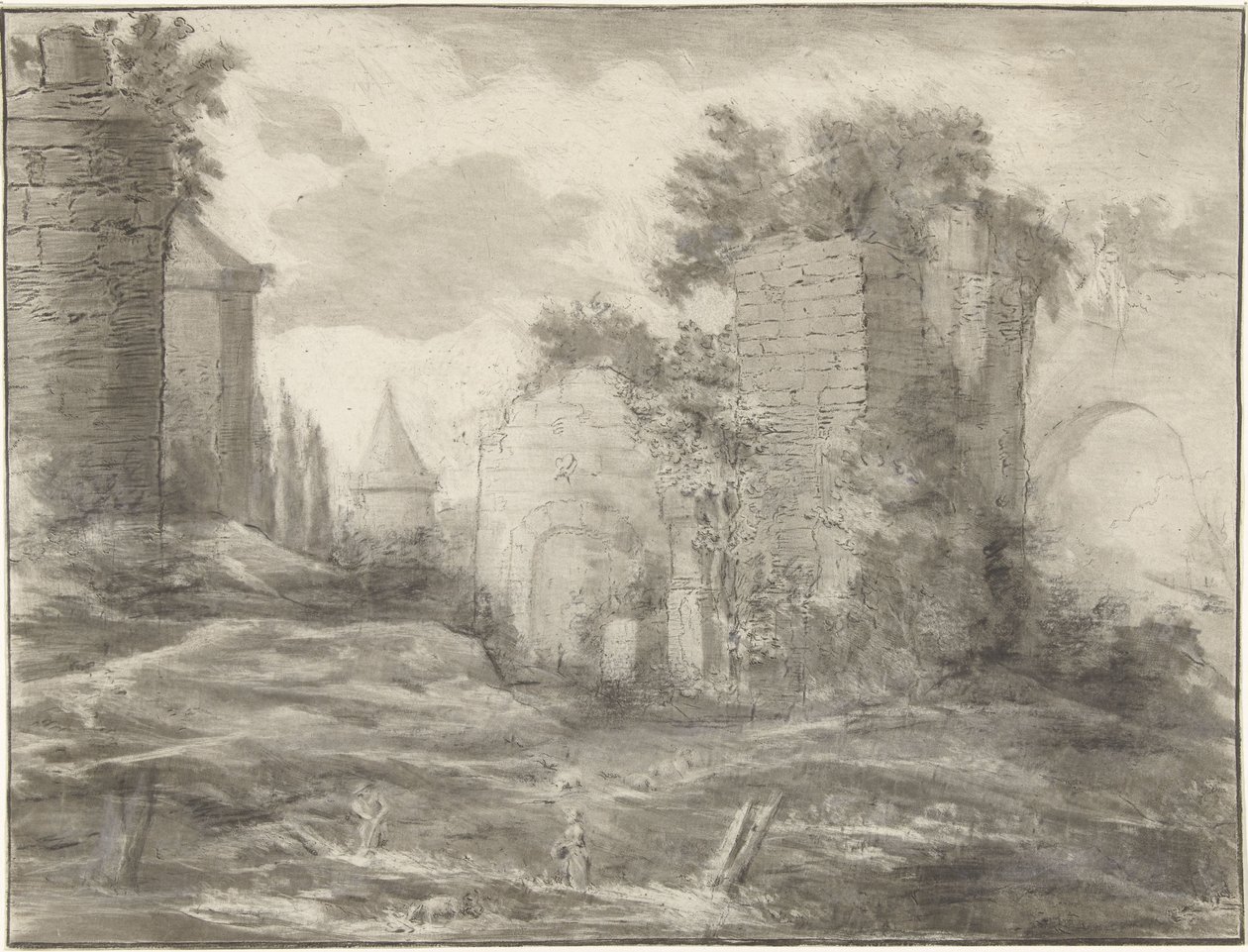 廃墟のある風景 作： Jurriaan Cootwijck