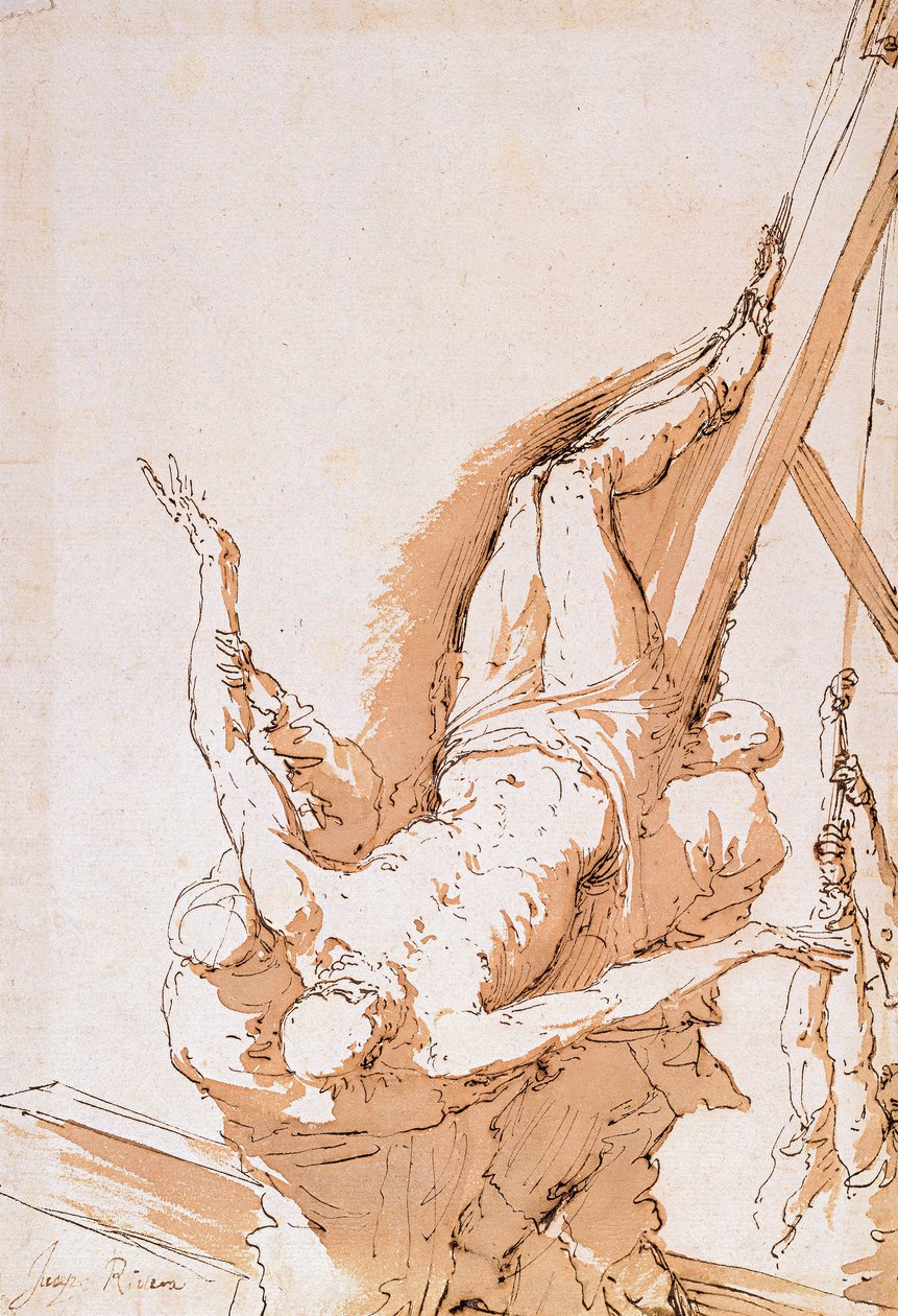聖ペテロのはりつけ、1625-1630年頃 作： フセペ・デ・リベラ