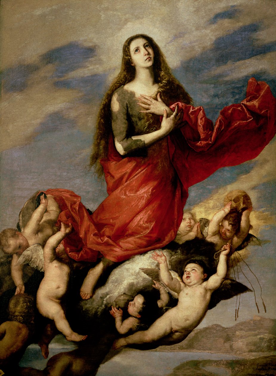 メアリーマグダレンの被昇天、1636年 作： フセペ・デ・リベラ
