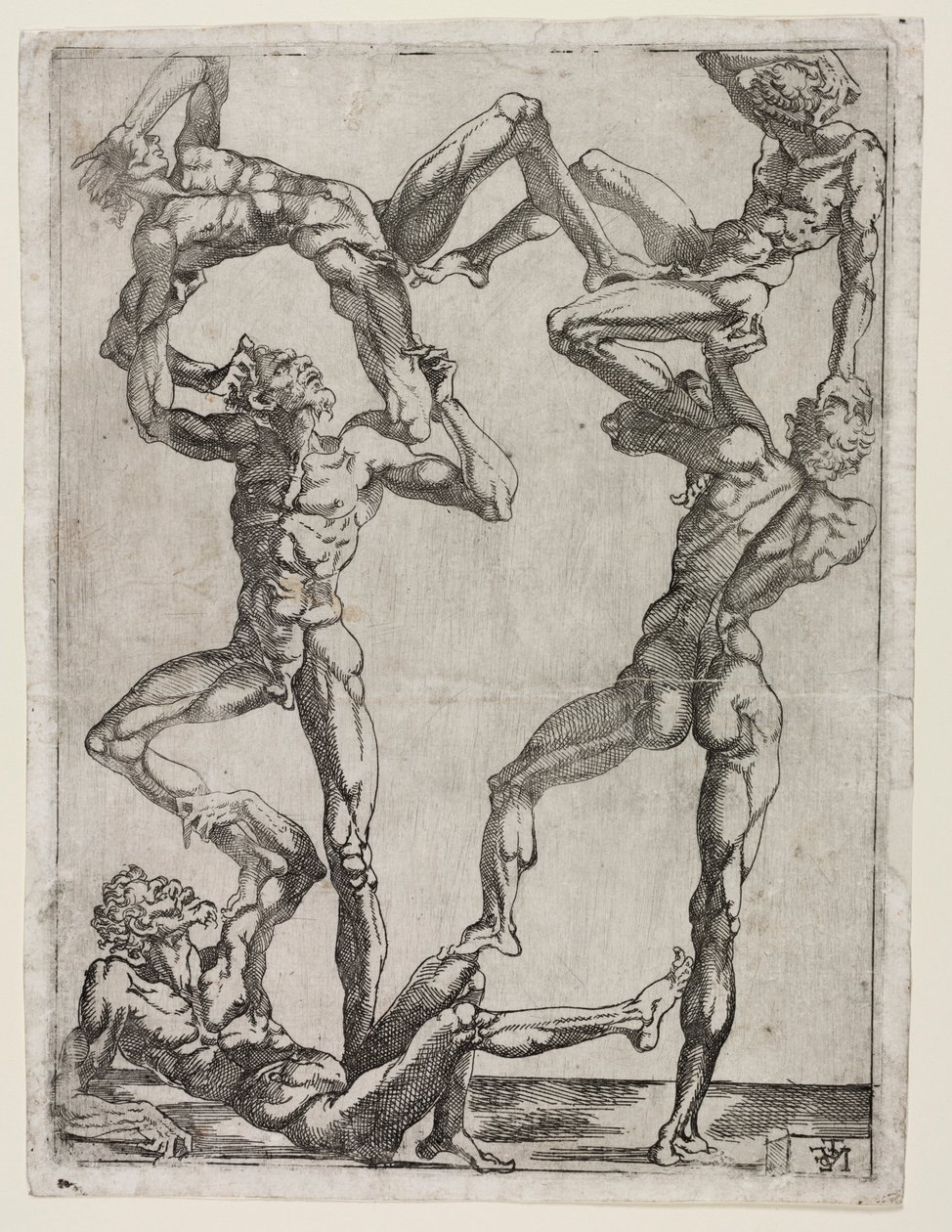 5人のピラミッド、c。 1543。 作： Juste de Juste