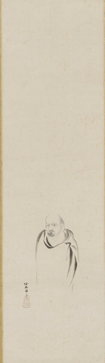 菩提達磨、江戸時代（紙に墨） 作： 狩野探幽