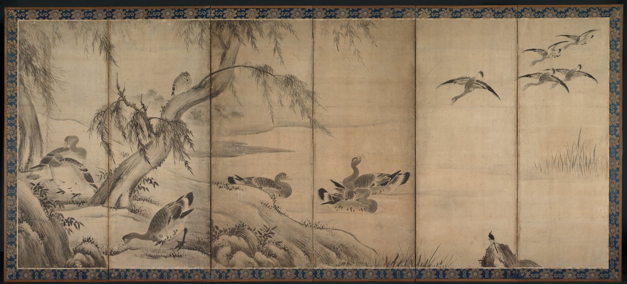 雁 作： 狩野山楽