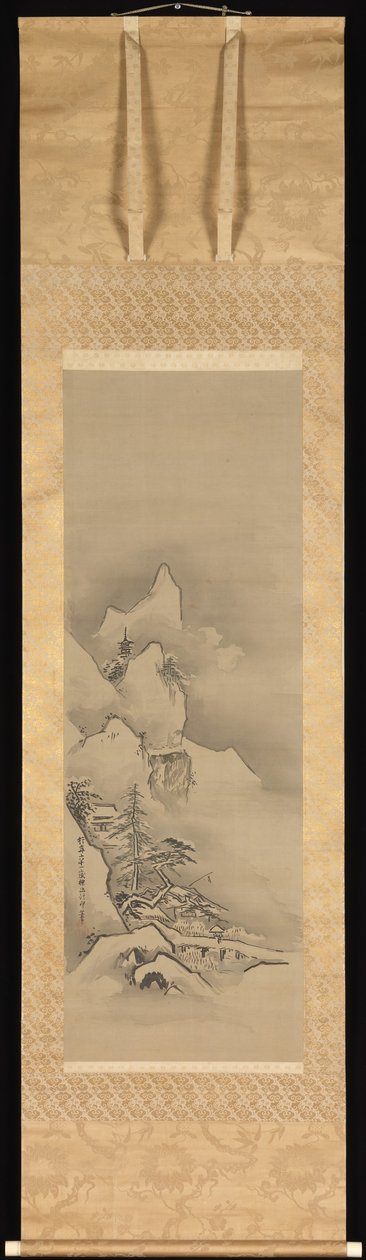 冬の風景、1662年。 作： 狩野探幽