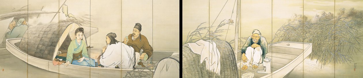 リュートの歌 作： 橋本関雪
