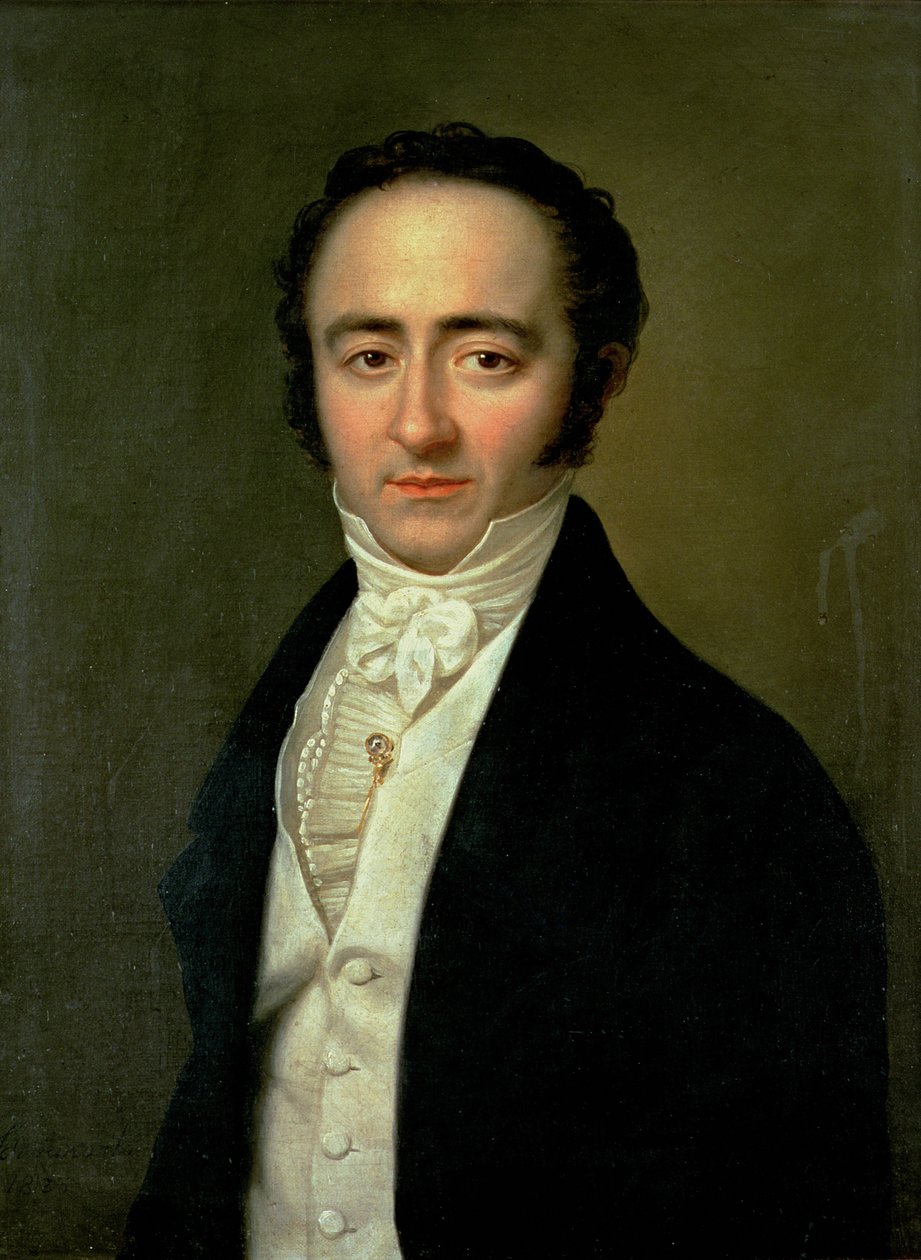 フランツザヴェルモーツァルト（1791-1844）、後にヴォルフガングアマデウスモーツァルト（1756-91）、1825年の息子、ヴォルフガングアマデウスとして知られる 作： カール・ゴットリーブ・シュヴァイケルト