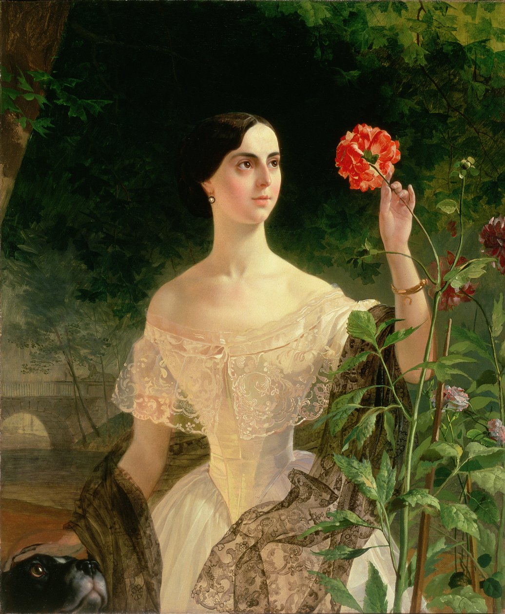 ソフィアアンドレイエフナシュヴァロヴァ（1829-1912）の肖像、1849 作： カール・パヴロヴィッチ・ブリューロフ
