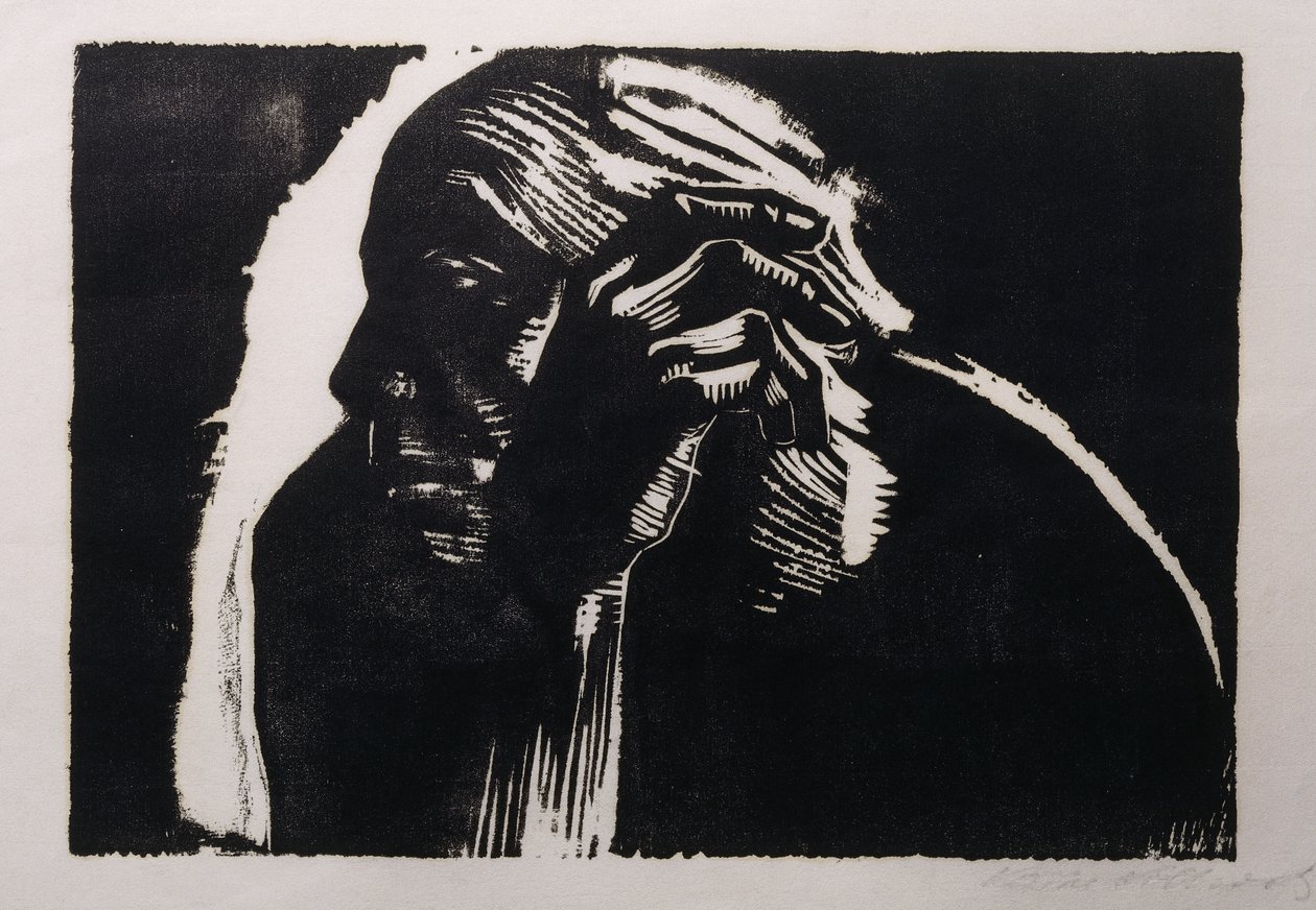 自画像;自画像、1924 作： ケーテ・コルヴィッツ