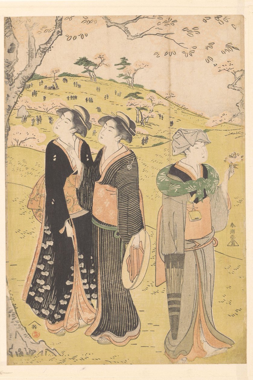 飛鳥山の桜を愛でる 作： 勝川春長