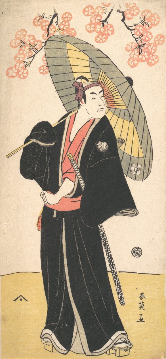 市川 者助 言い、 か。 １７９０。 作： 勝川春栄