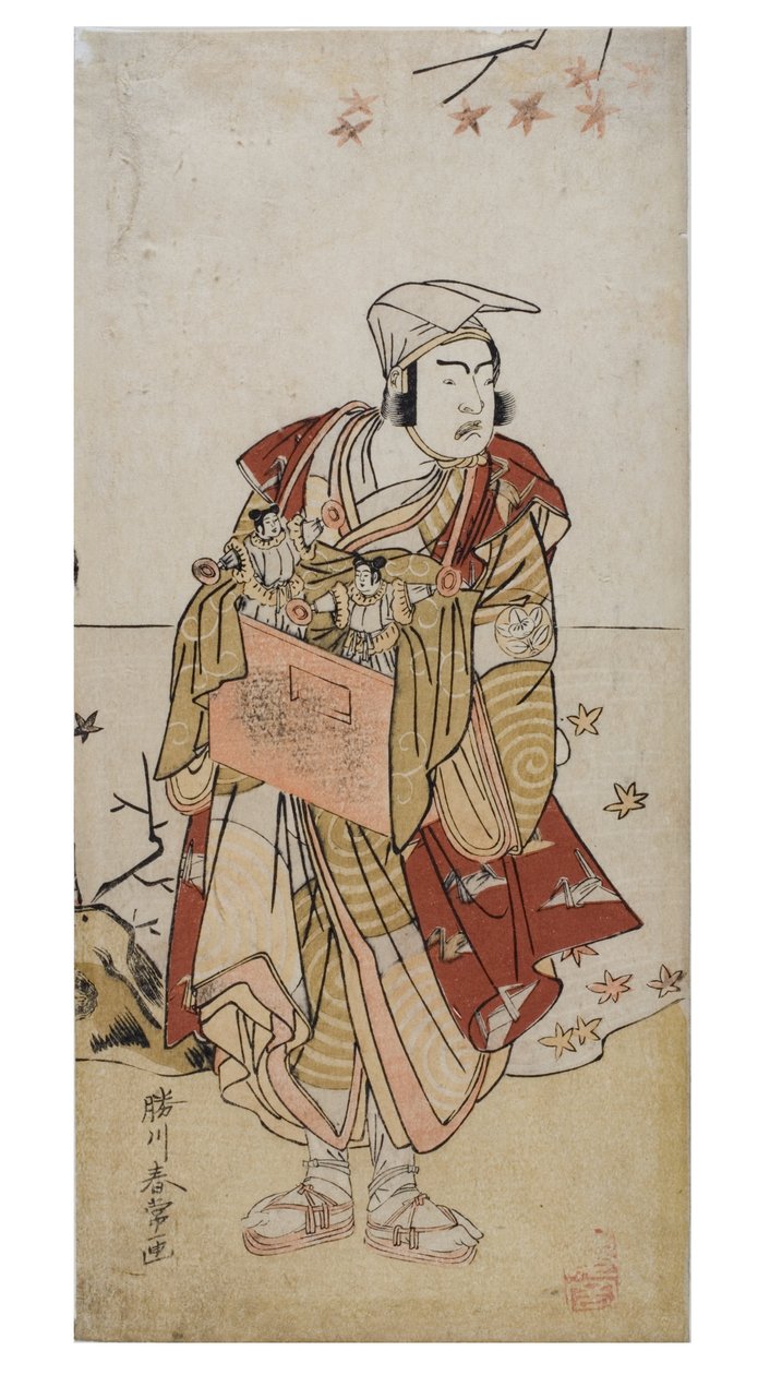 旅芸人としての俳優 作： 勝川春章