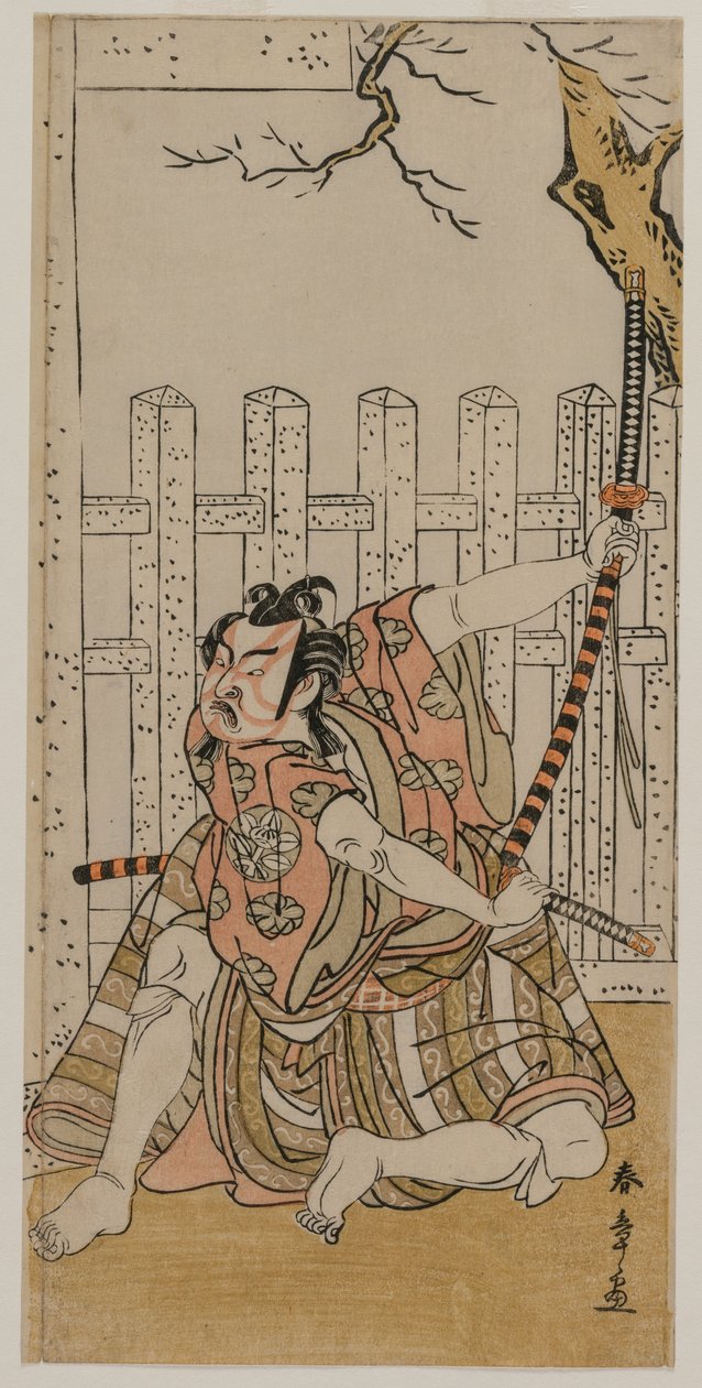 九代目市村羽左衛門 梅王丸役 作： 勝川春章