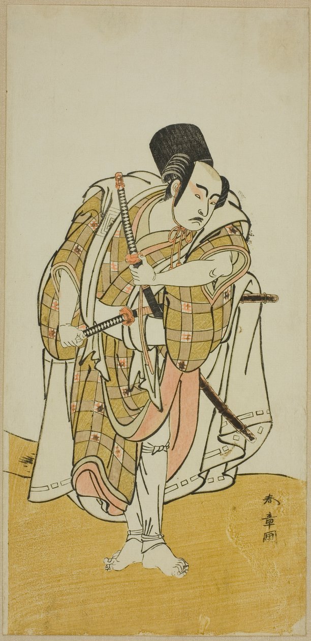 俳優の市川彌生二代目(?) 作： 勝川春章