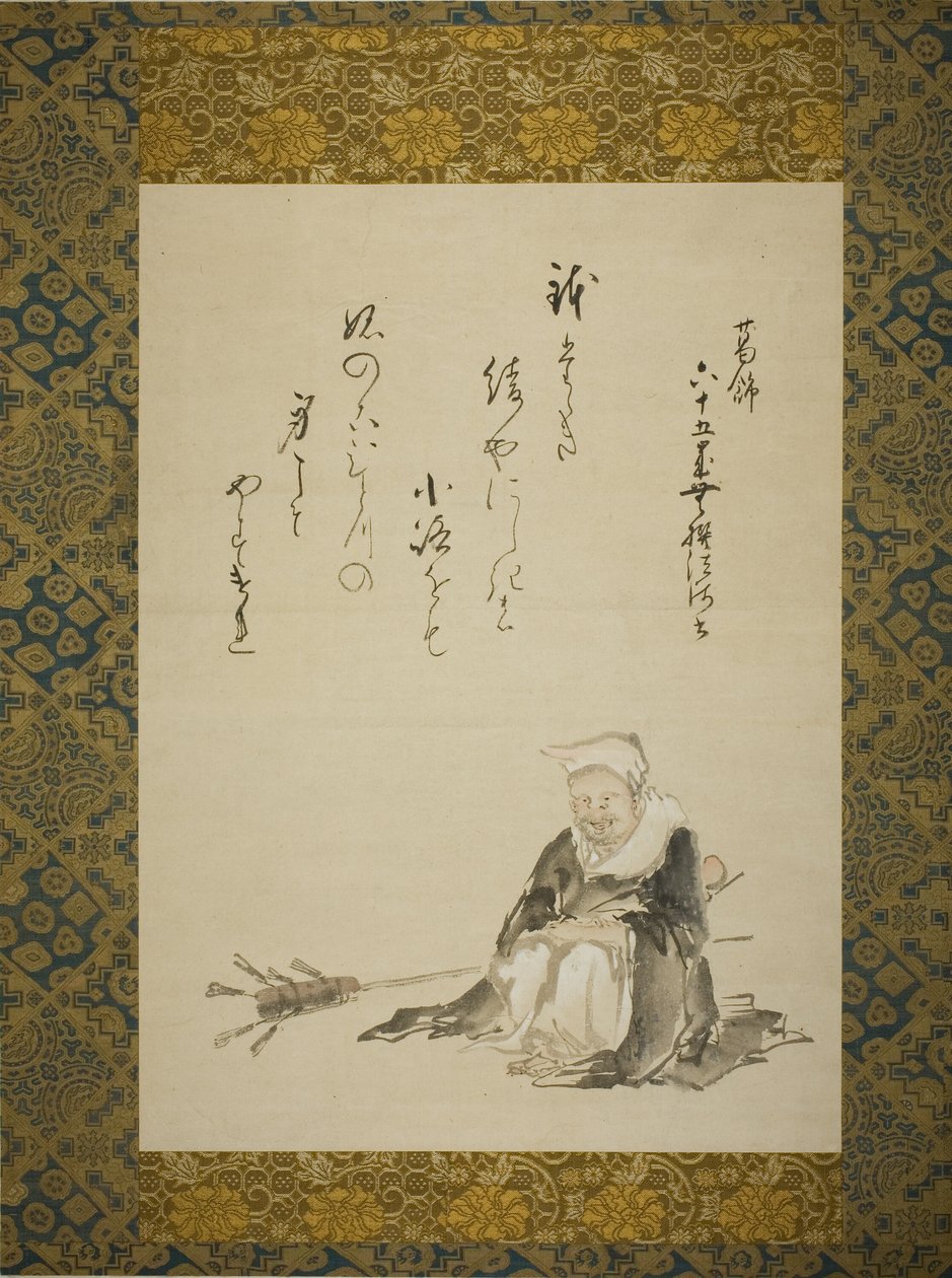 茶筅を売る僧侶 作： 北斎勝鹿