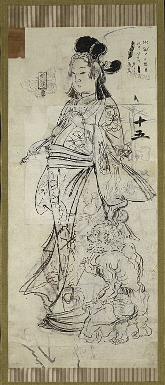 美人」、6つのスケッチのうちの1つ 作： 川鍋K菜