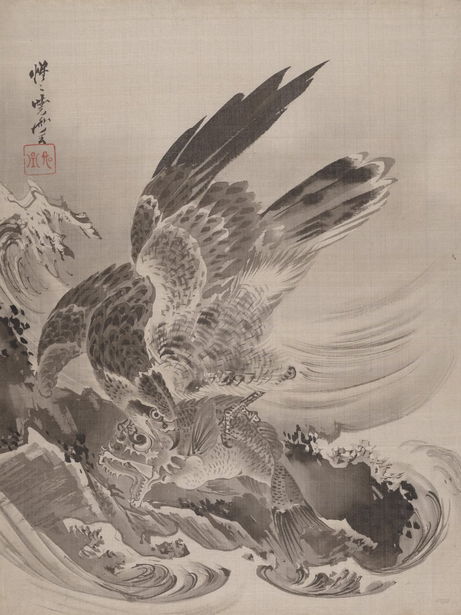 イーグル攻撃魚、ca。 1887。 作： 川鍋K菜