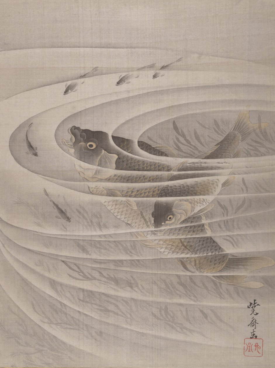 ワールプールの魚、ca。 1887。 作： 川鍋K菜