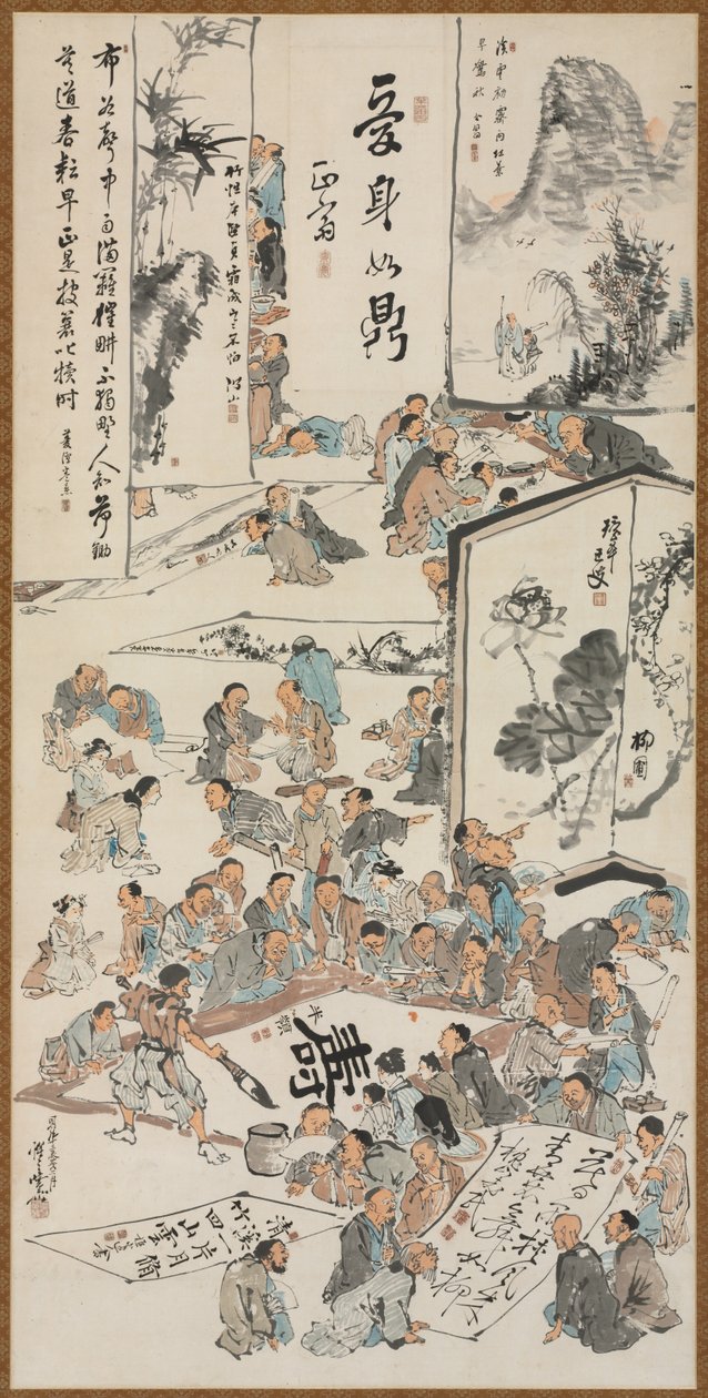 絵画パーティー、1880。 作： 川鍋K菜