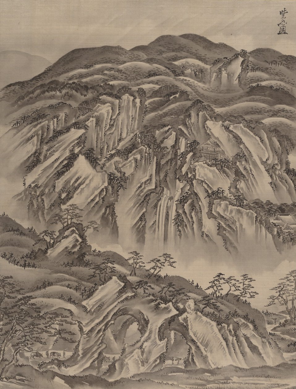 ロッキーの風景、ca。 1887。 作： 川鍋K菜