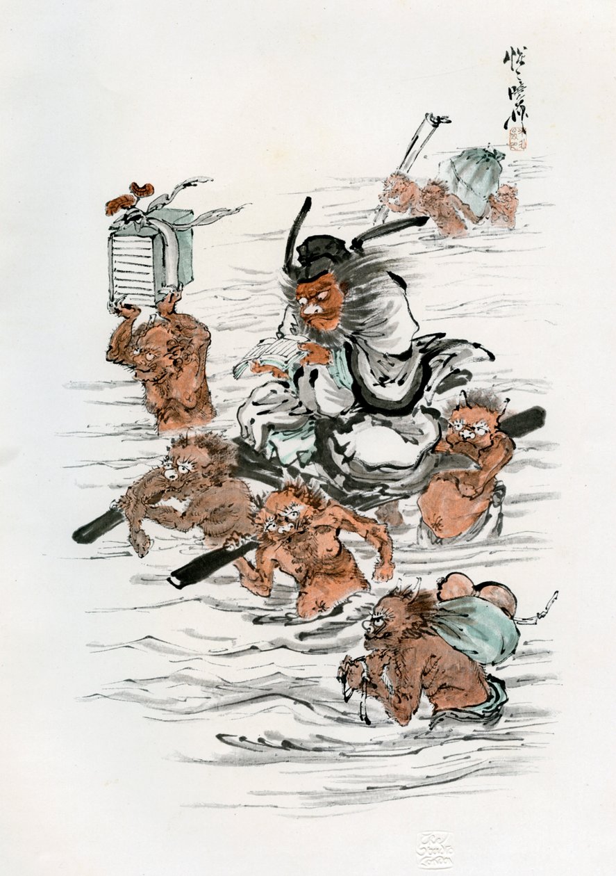 ショーキとアテンダントデーモン、1898年。 作： 川鍋K菜