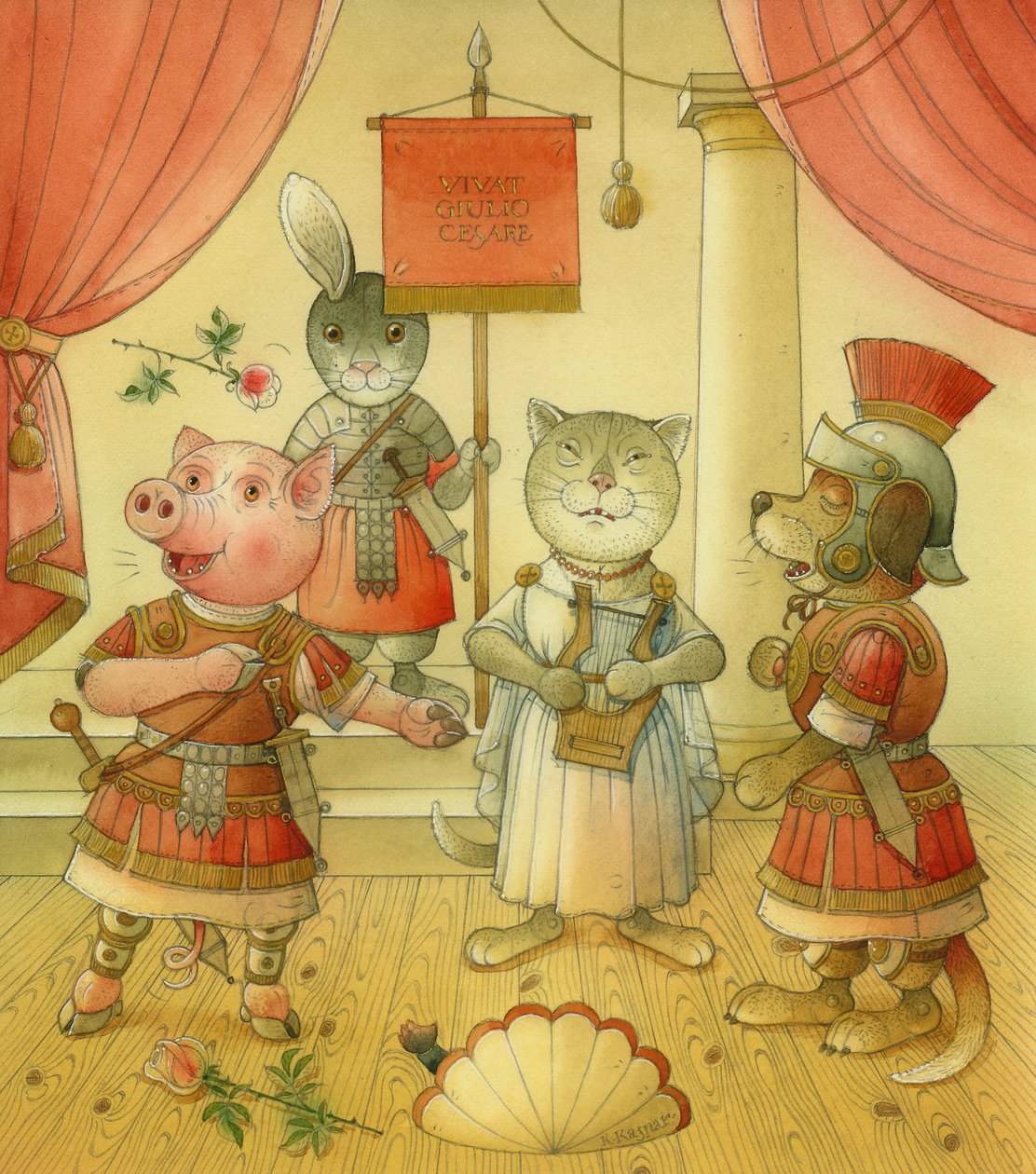 Opera Singers、2006年（紙にトイレ） 作： ケスティス・カスパラヴィシウス