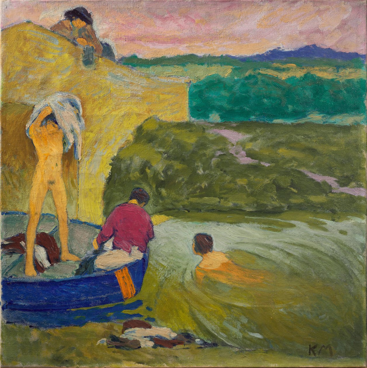 入浴者、c。 1911年。 作： コロマンモーザー