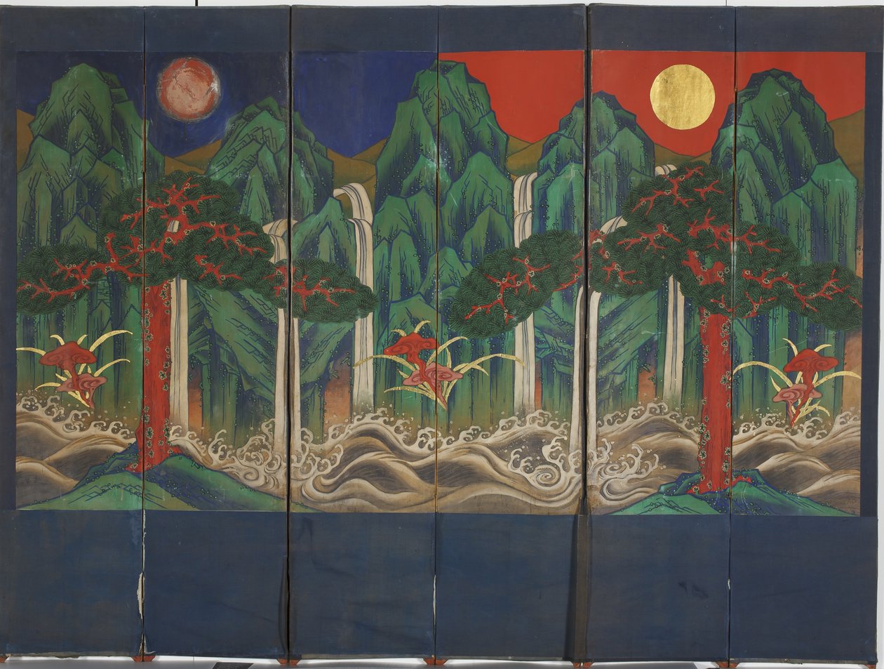 横長（パネル上のテンペラと金箔） 作： 朝鮮学校