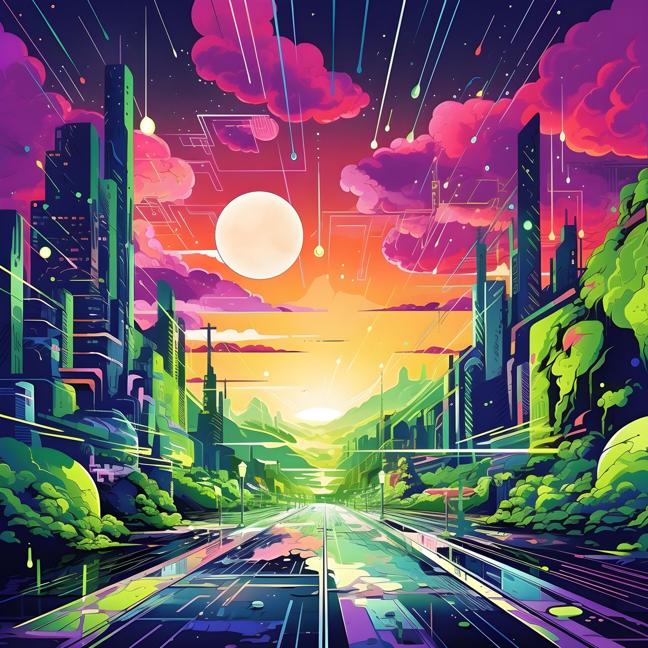 超現実的抽象風景3 作： カート・ヘプケ