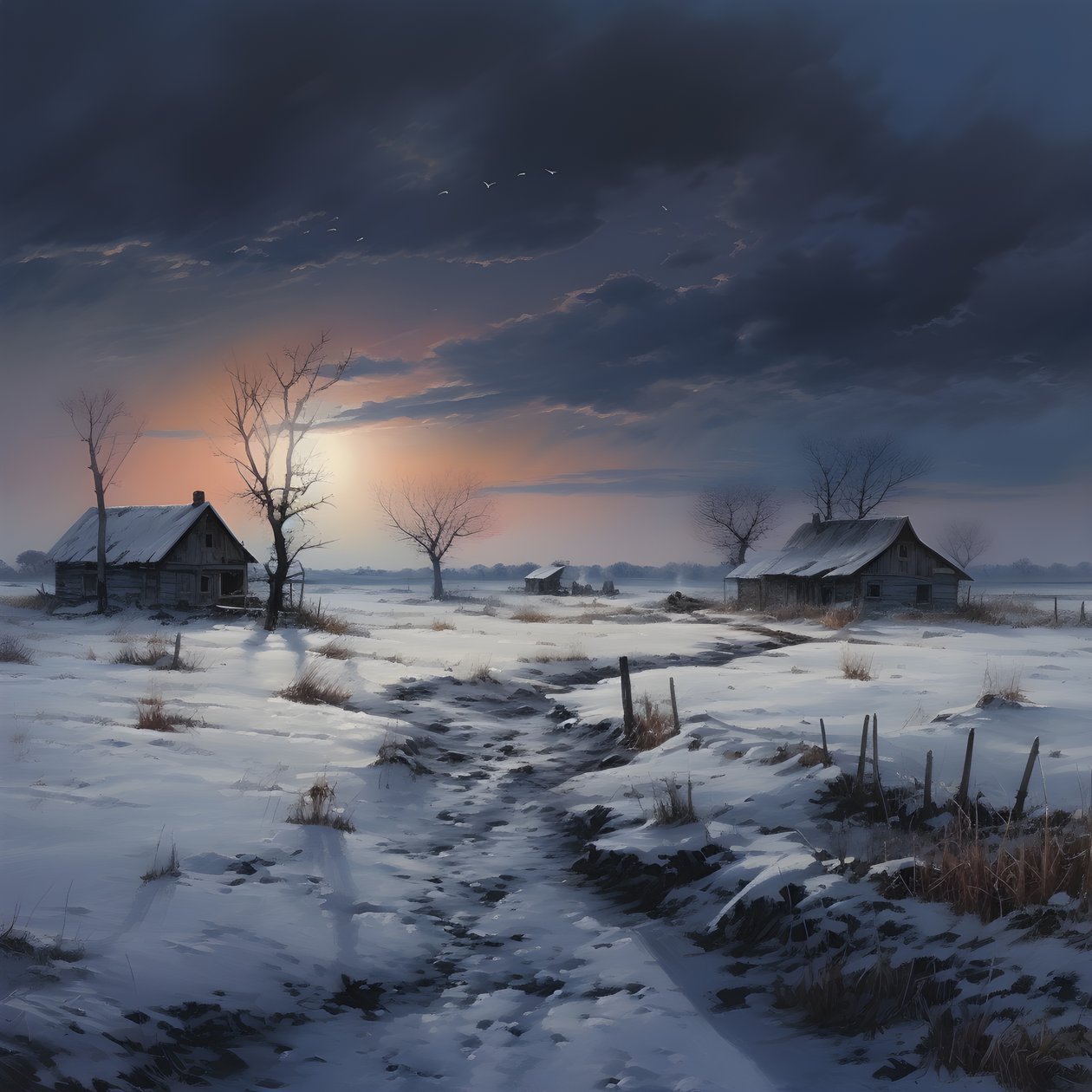 雪景色。中央農場3 作： カート・ヘプケ