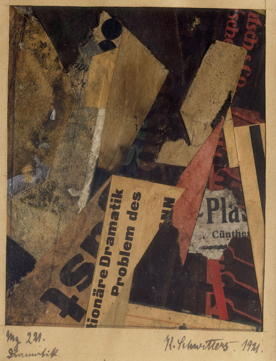 Merz 221、1921。 作： カートシュウィッターズ