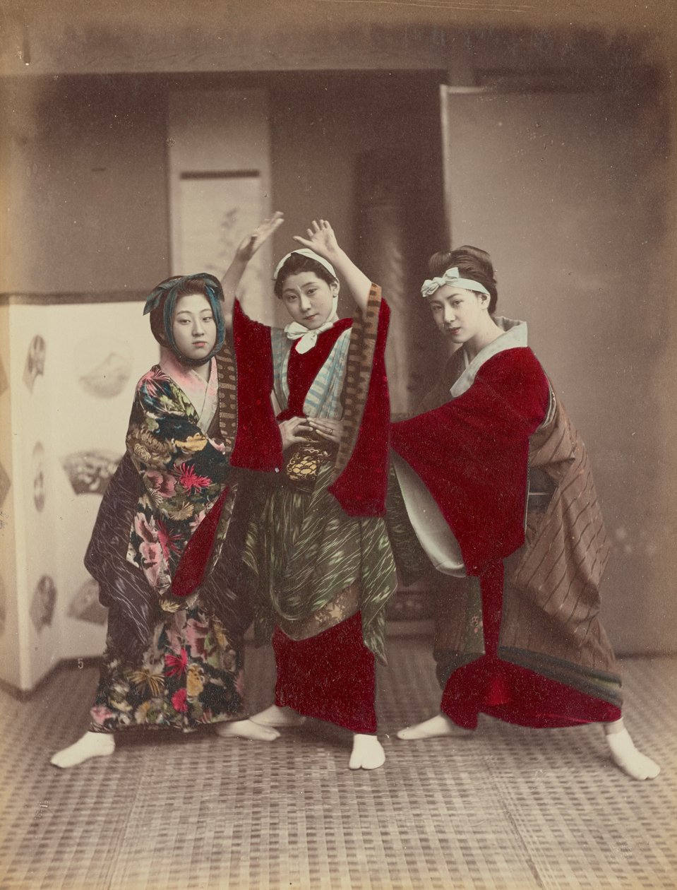 ダンシングパーティー、1880年頃 作： 日下部金兵衛