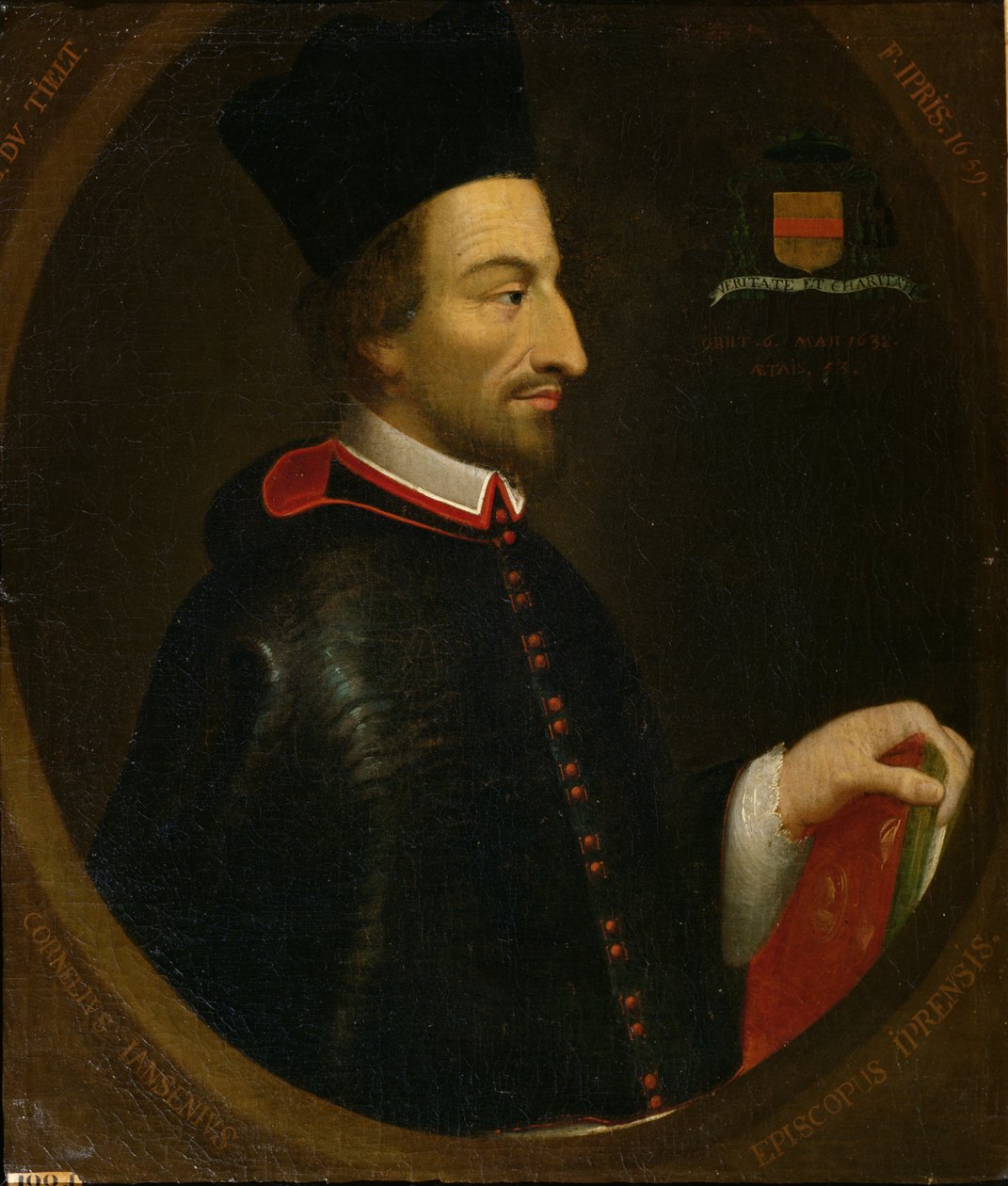 コーネリアス・ヤンセン（1585-1638）イープル司教 作： L.しました