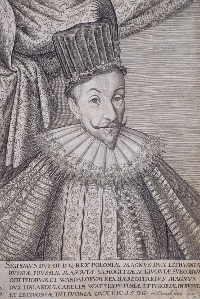 ジギスムントヴァーサIII（1566-1632）ポーランド国王、1596 作： ランバート・コルネリス