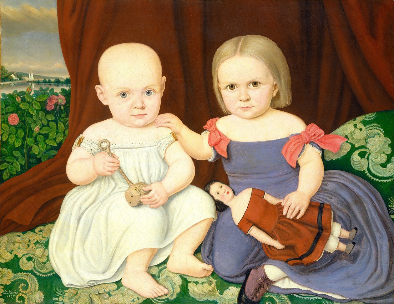 ハーバートの子供たち、1857年。 作： ランバートサックス