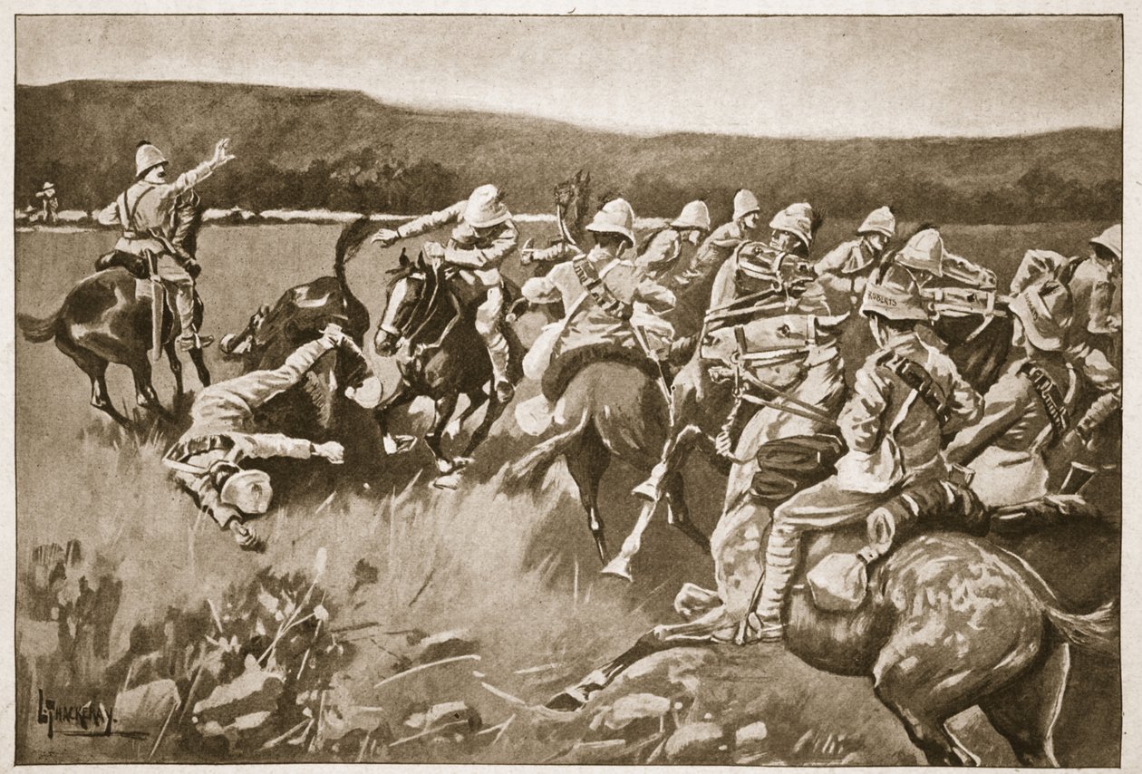 Koorn SpruitのAmbuscade、「19世紀の戦い、Vol。 VI：アーチボルドフォーブス、GAヘンティ、アーサーグリフィス少佐による1899年から1900年のボーア戦争 作： ランス・サッカレー