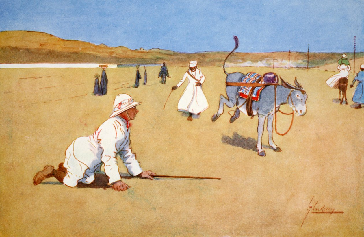 ダム街道、アスアンにて」1908年   作： ランス・サッカレー