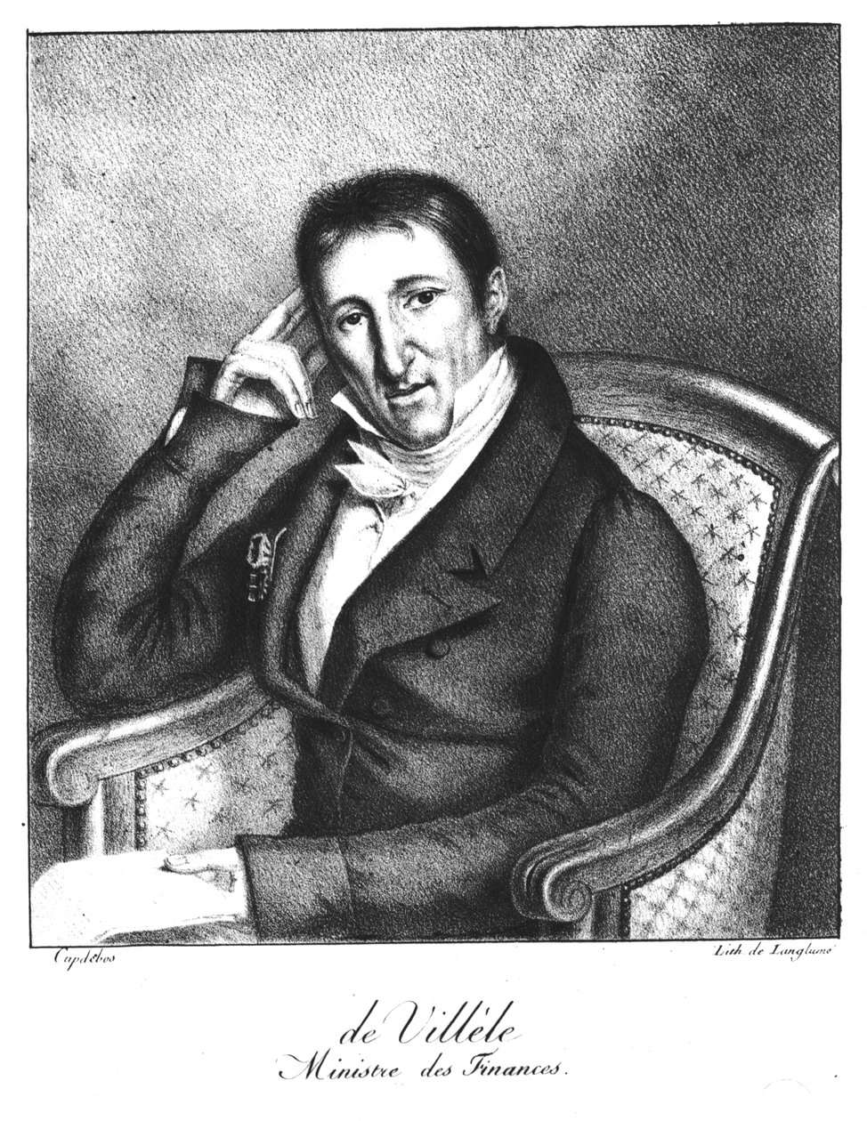 ジャン・バプティスト伯爵の肖像画（1773-1854） 作： ラングルメ