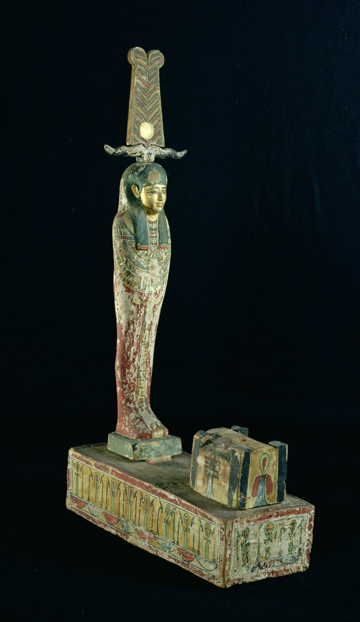 Ptah-Sokar-Osirisの葬儀像（塗装木材） 作： エジプト後期