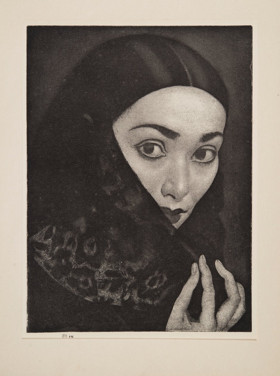 ショールを持つ女性、パブ。 1926年。 作： ローラ・ナイト