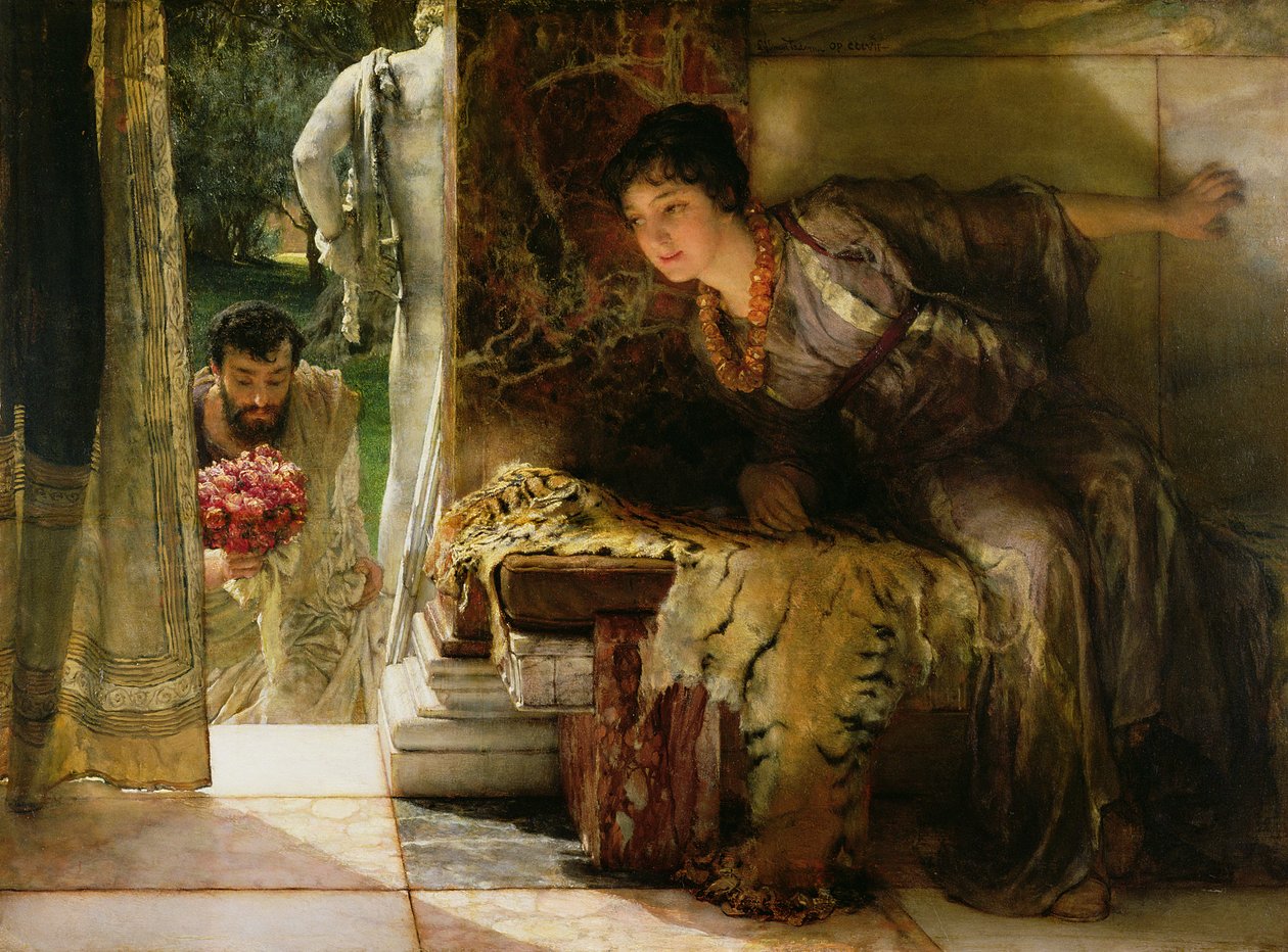 Welcome Footsteps、1883（15132も参照） 作： ローレンス・アルマ・タデマ
