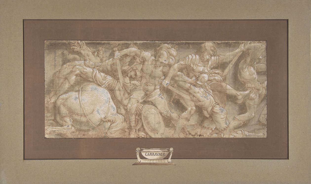 バトルシーン、1511-87年 作： レリオ・オルシ