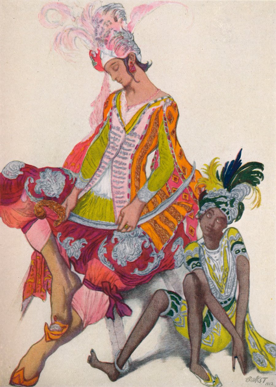 復活した王子と奴隷、1922年、1923年 作： レオン・バクスト