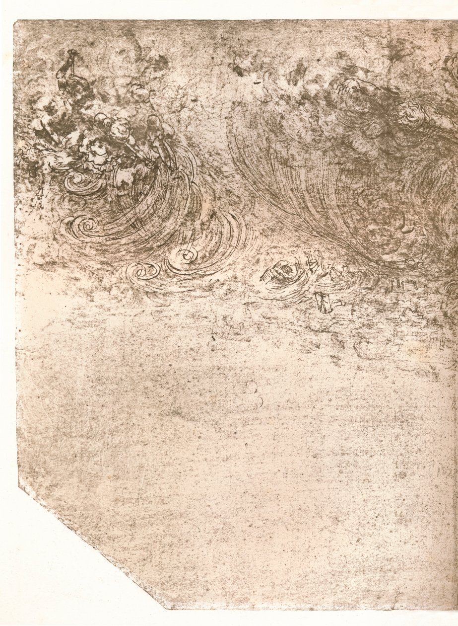 暴風雨の表現、c1472-c1519 1883。 作： レオナルド・ダ・ヴィンチ