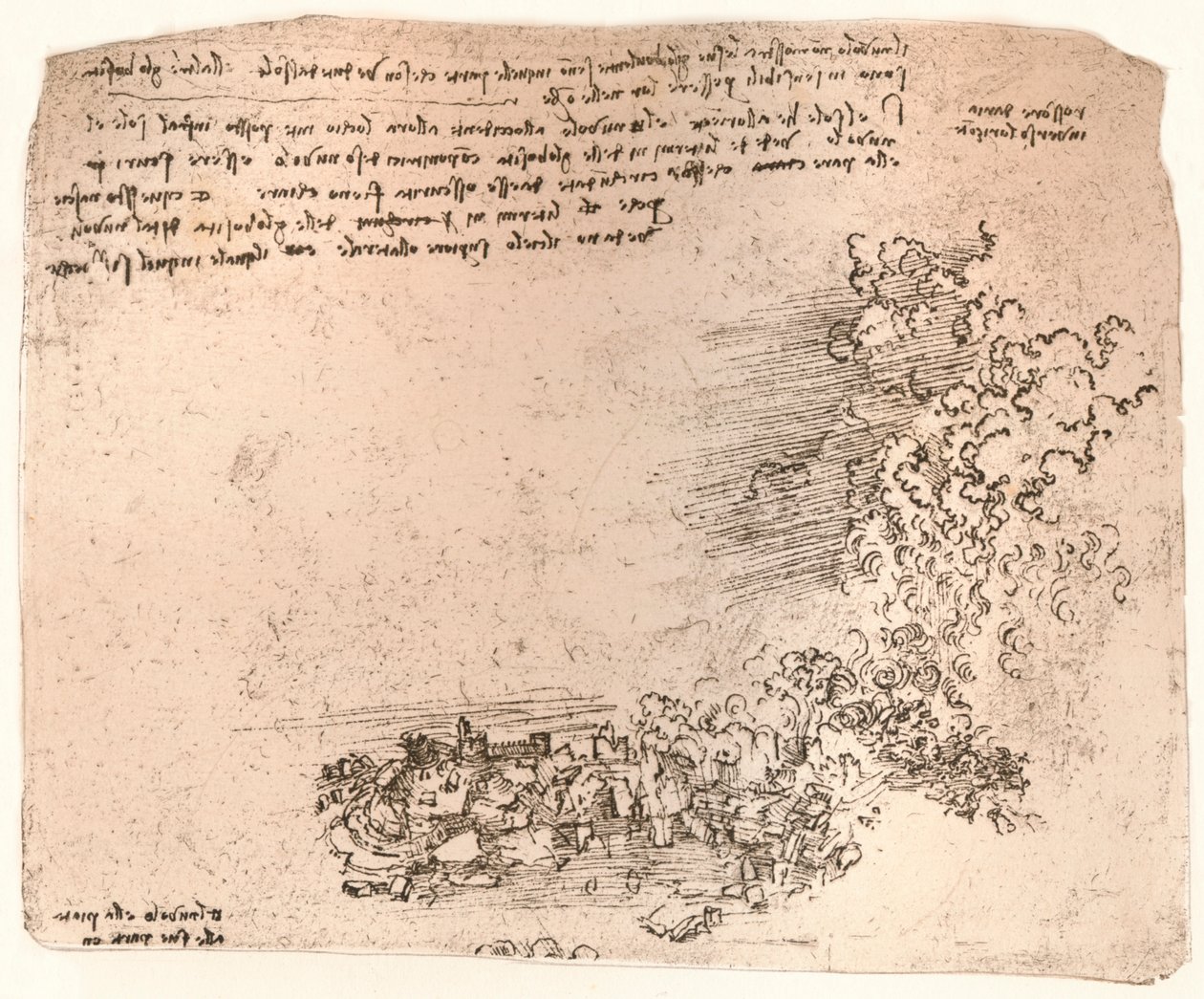 自然現象の表現、c1472-c1519 1883 作： レオナルド・ダ・ヴィンチ