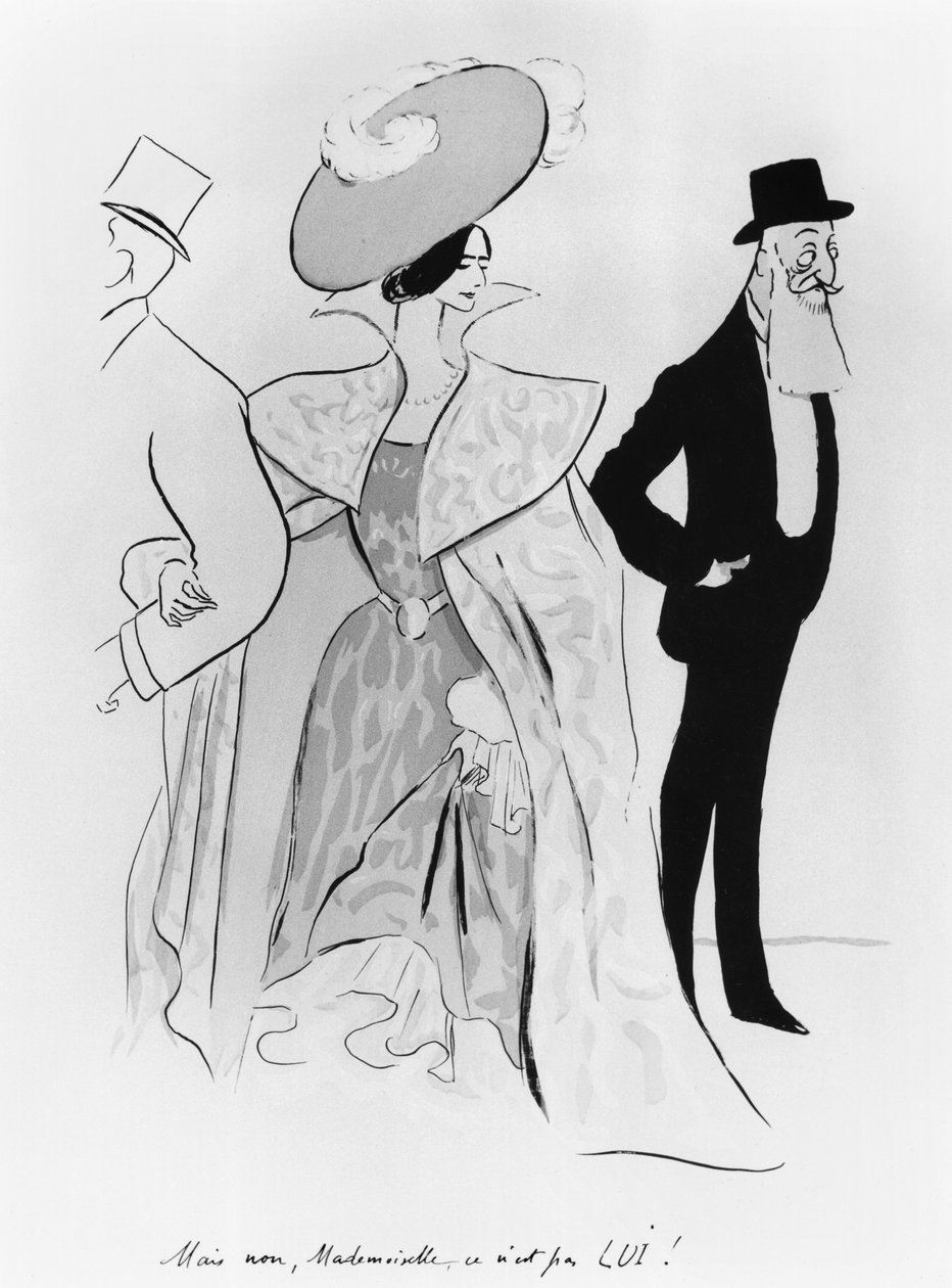レオポルドIIの風刺画（1835-1909）とクレオデメローデ（1873-1966） 作： レオネット・カッピエッロ