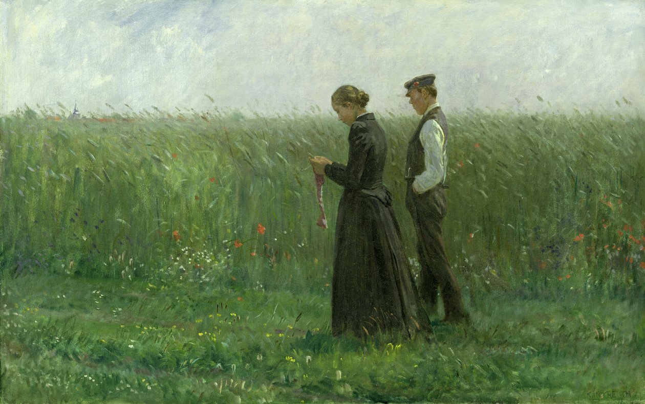 1893年の日曜日の午後 作： レオポルド・カール・ウォルター・フォン・カルクロイト