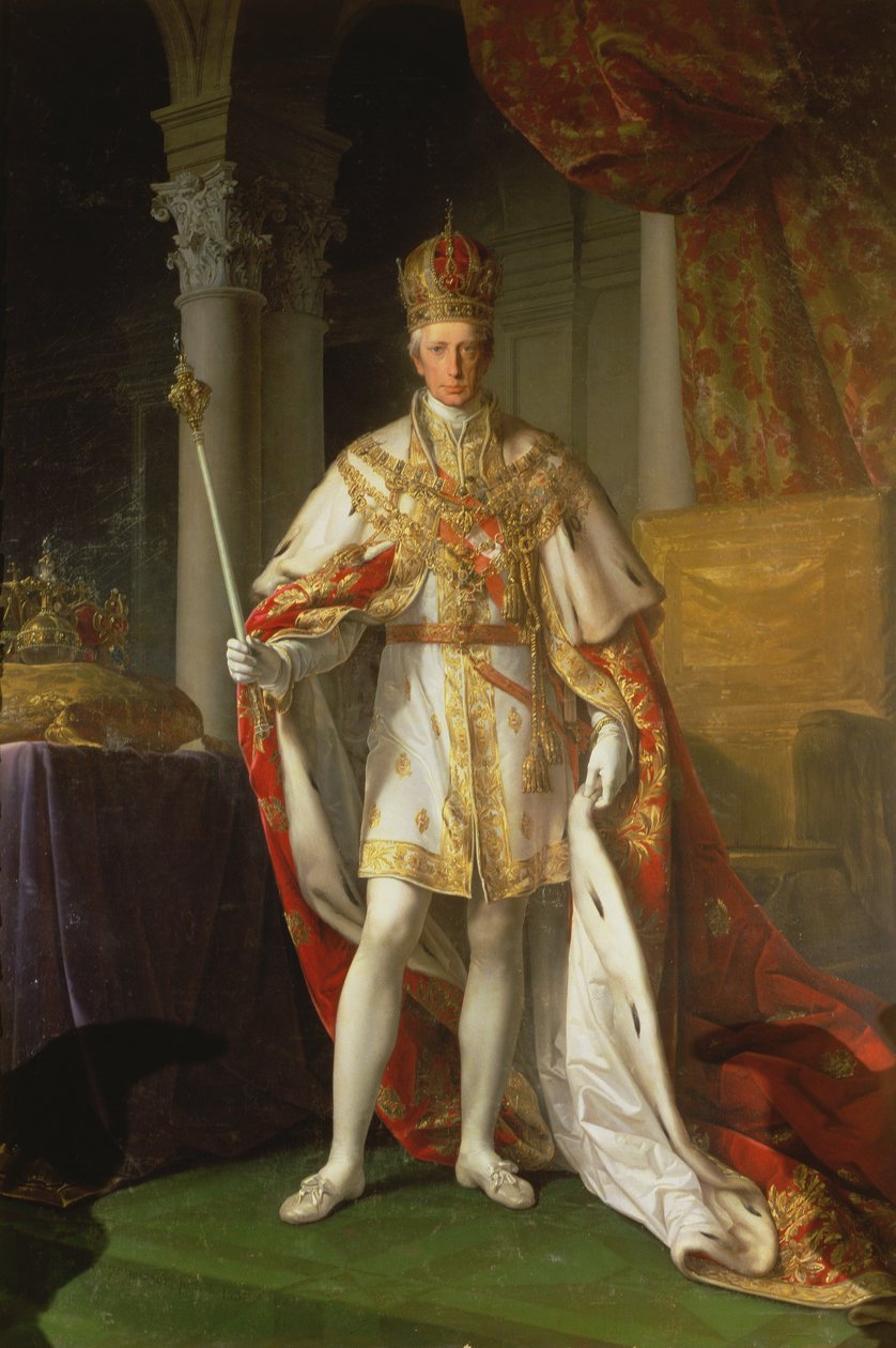 オーストリア皇帝フランツ2世（1768〜1835年） 作： レオポルド・クペルヴィーザー