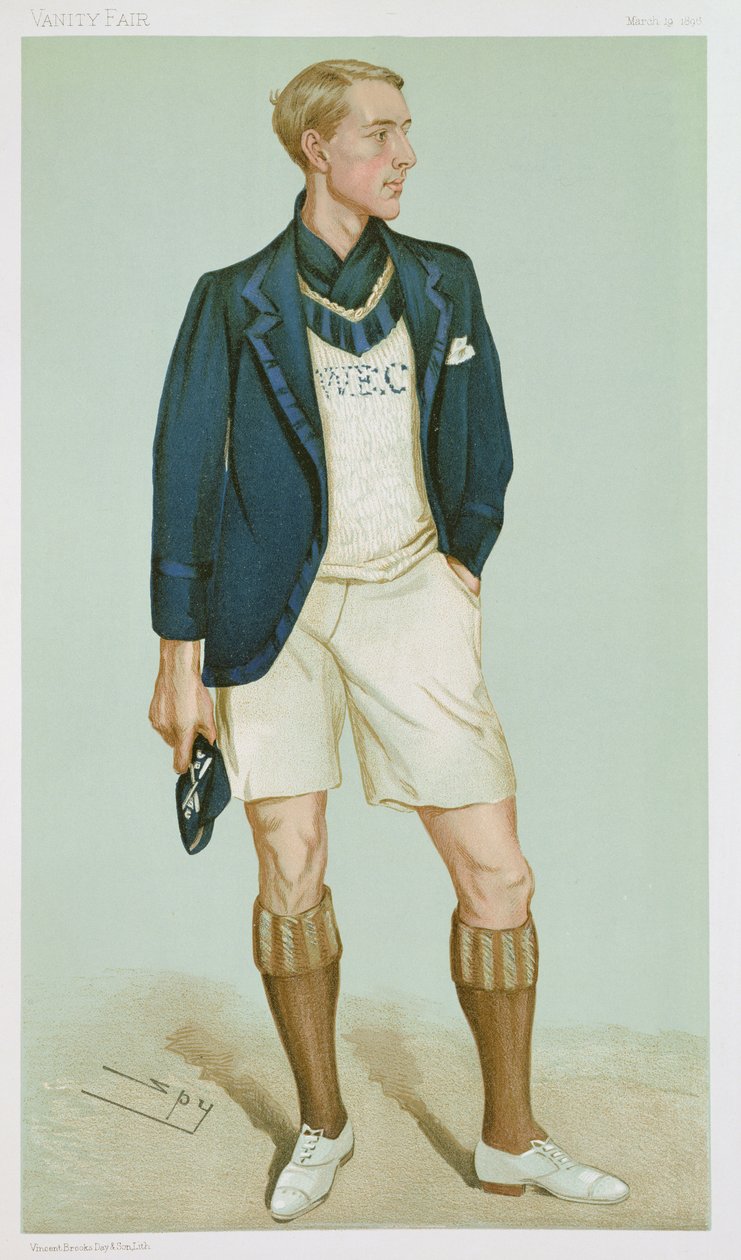 Walter Erskine-Crum、「Men of the Day」のイラスト、1896年3月「Punch」誌に掲載 作： レスリー・マシュー・ワード