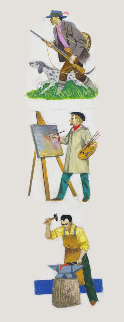 画家であり鍛冶屋であるハンターが描く 作： 不明不明